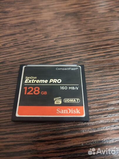 Карта памяти SanDisk CompactFlash 128GB Extreme Pr