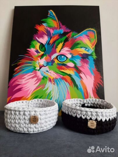 Корзина вязаная