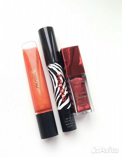 Clarins Shiseido Sisley помада, масло для губ