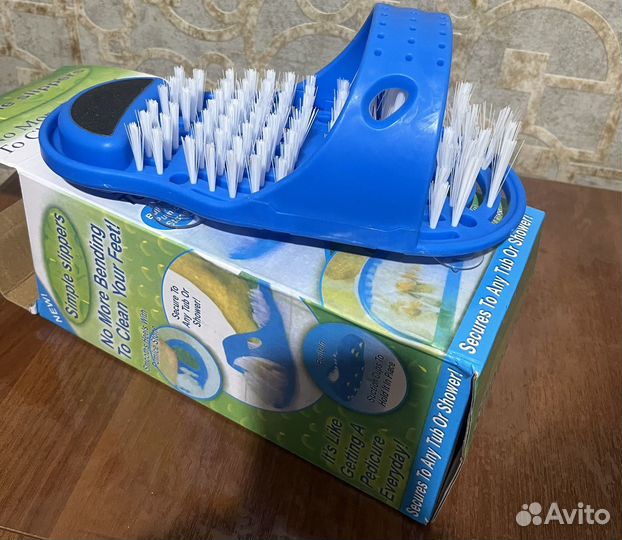 Щетка- тапок для массажа и мытья ног