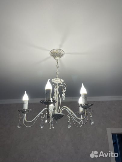 Люстра винтаж с лампочками