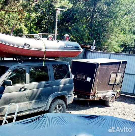 Жилой модуль с отопителем, в прицеп