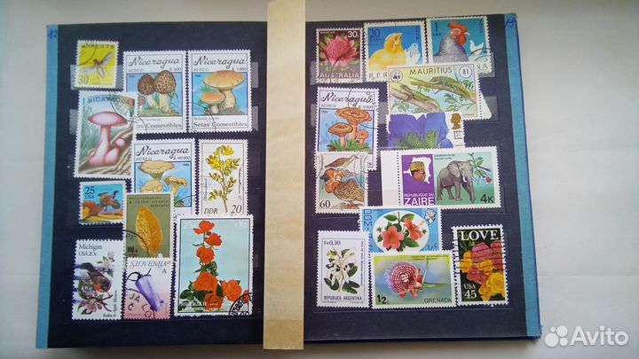 Альбом с марками(Флора и фауна)