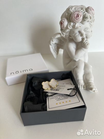 Серьги Клевер