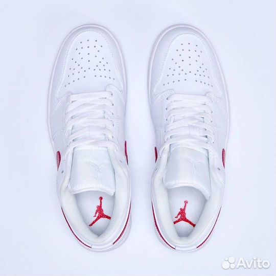 Кроссовки Nike Air Jordan 1 Low White арт 5526-8