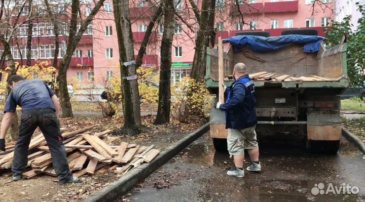 Вывоз мусора, спил деревьев, демонтаж