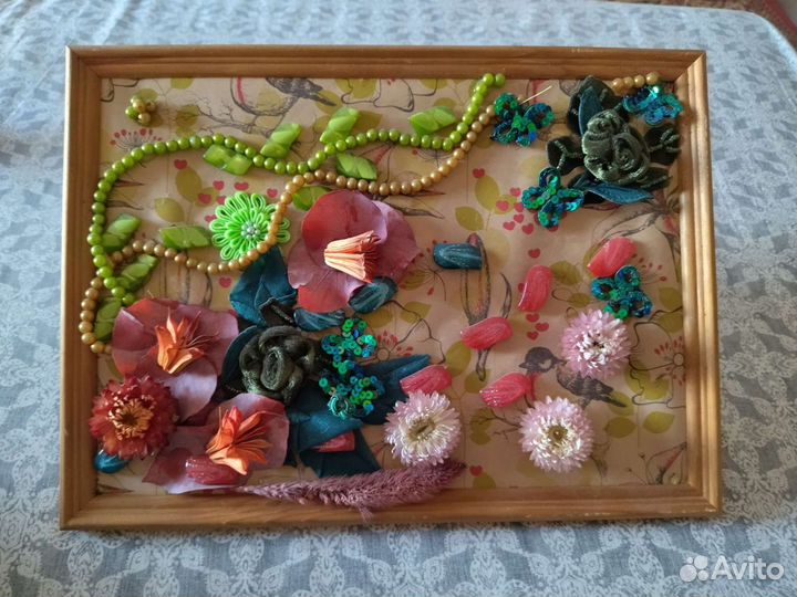 Картина из сухоцветов