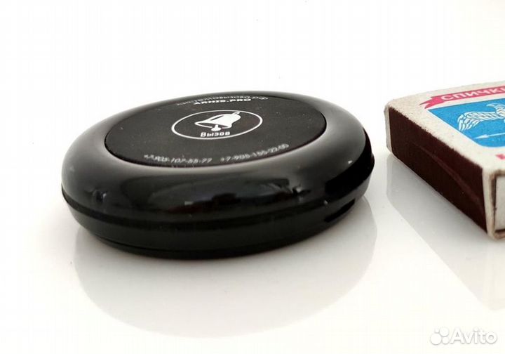 Кнопка вызова официанта, помощи инвалиду черная