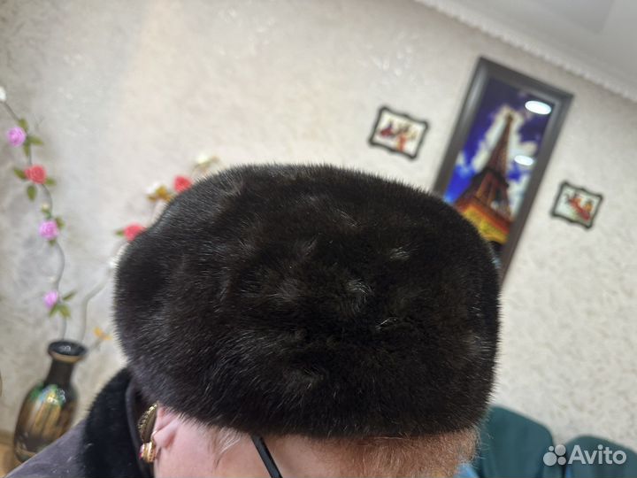 Шапка норковая женская