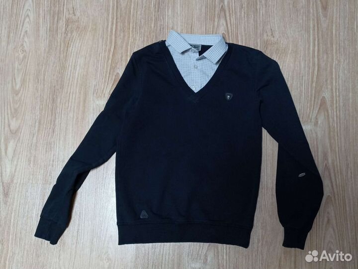 Джемпер обманка на мальчика р. 140 в школьная форм