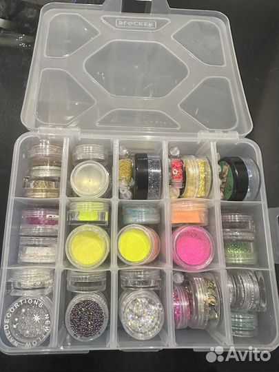 Блески втирки для маникюра