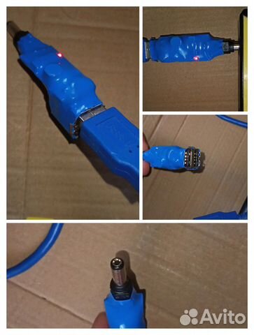 Адаптер питания USB 5вольт в 12 вольт 5.5 мм