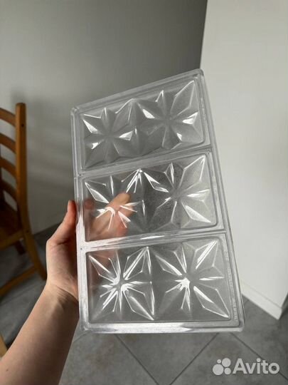 Форма поликарбонатная для шоколада плитка