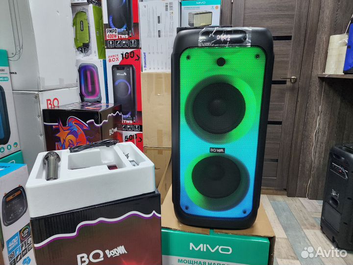 Колонка портативная BQ 3003 караоке 80Ватт