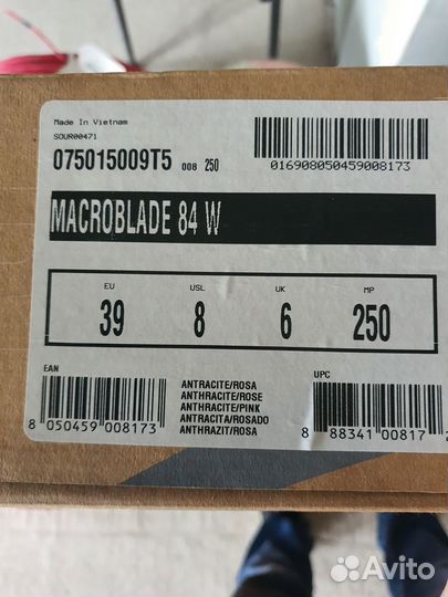 Ролики Rollerblade macroblade 84 размер 39