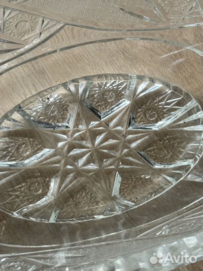 Хрустальная салатница СССР