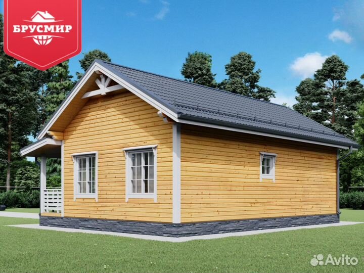 Дом из бруса теплый
