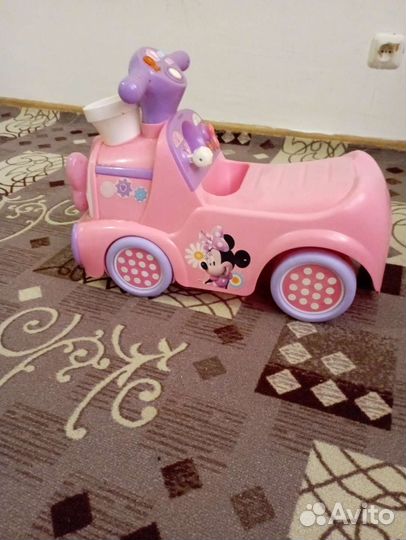 Детская машинка каталка с ручкой бу