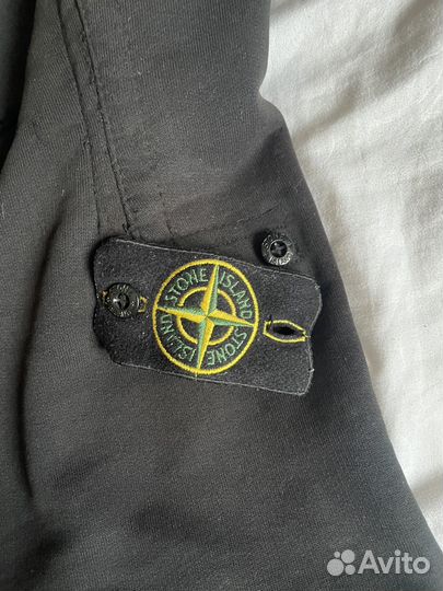 Stone island черная зип худи