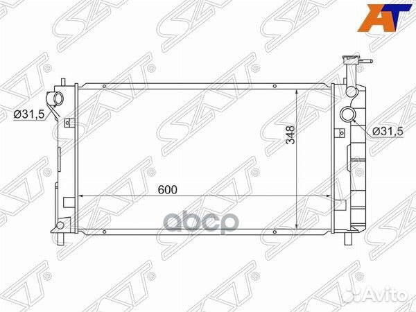 Радиатор Toyota Prius (NHW10) 97-03 TY000NHW10 Sat