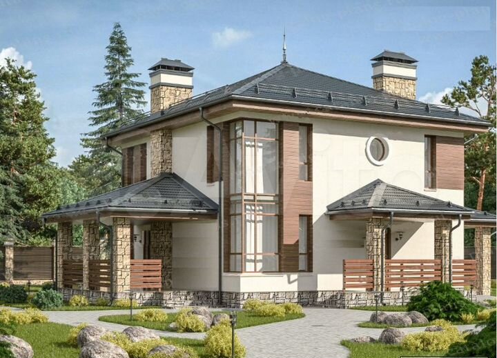 Дом 186,8 м² на участке 10 сот.