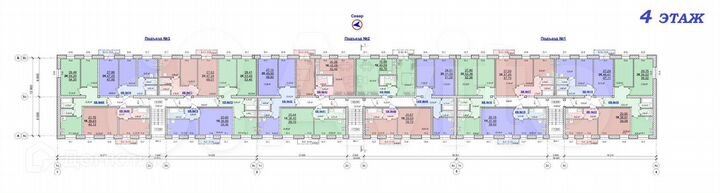 2-к. квартира, 48,1 м², 3/5 эт.