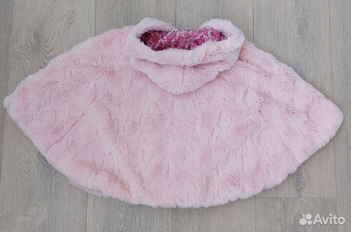 Пончо шубка накидка