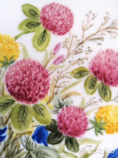 Панно с ручной росписью 15 *15 см Летний букет