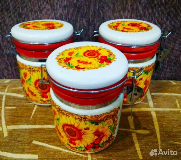 Емкости для сыпучих продуктов керамика