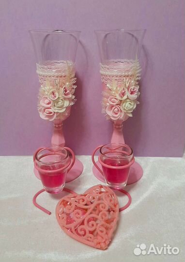 Бокалы и подсвечники на подарок