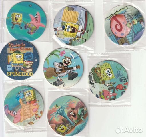 Фишки кепсы, DC, Губка-Боб, миньоны, и др