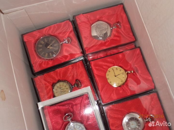 Коллекционные карманные часы - 40 штук в упаковках