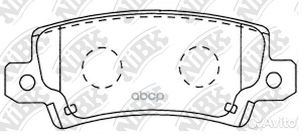 Колодки тормозные дисковые зад PN1827 NiBK