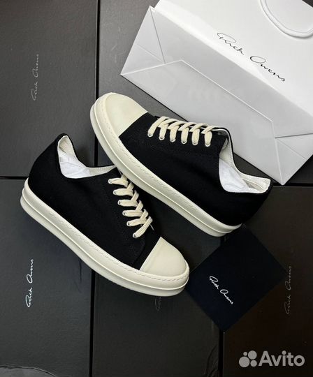 Кеды Rick Owens drkshdw low jumbo lace