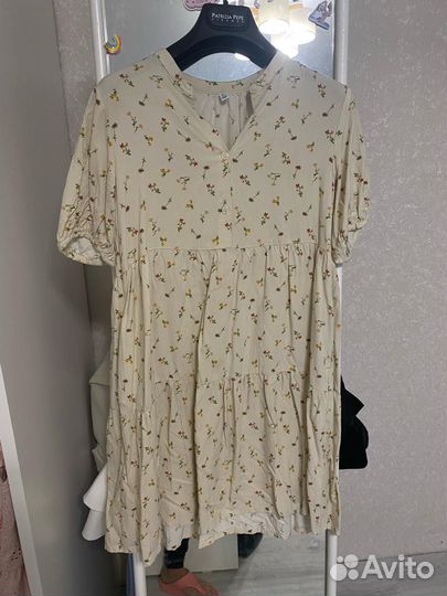 Платье в уветочек из вискозы uniqlo 11-12 лет