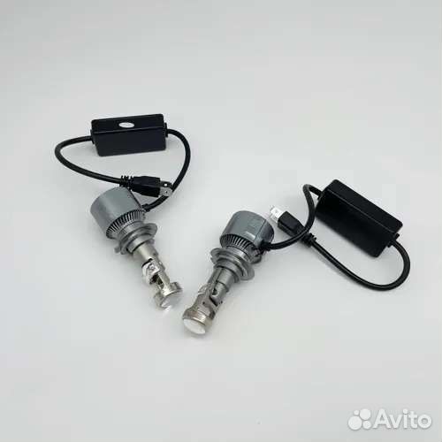 LED лампа h4-h7 с линзой