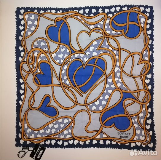 Новый платок Boutique Moschino Италия Шёлк Оригин