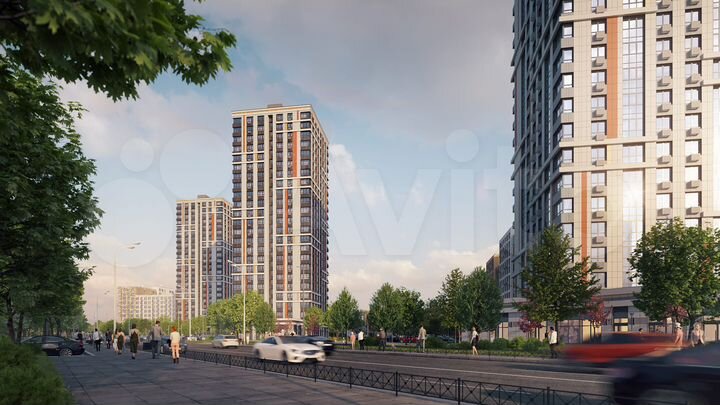 2-к. квартира, 71 м², 2/23 эт.