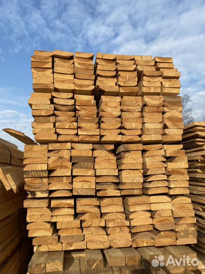 Доска обрезная естественной влажности хвоя 3–4 (CD