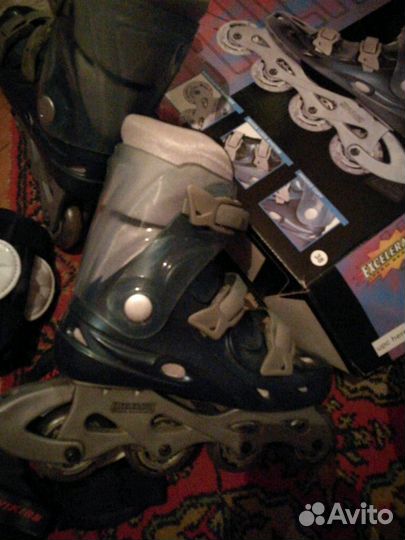 Роликовые коньки с защитой 38 размер