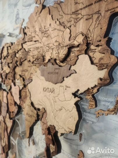 Карта мира на стену