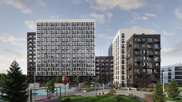 3-к. квартира, 55,1 м², 3/15 эт.