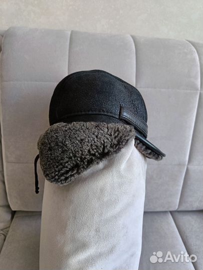 Шапка- ушанка козырьком, мужская