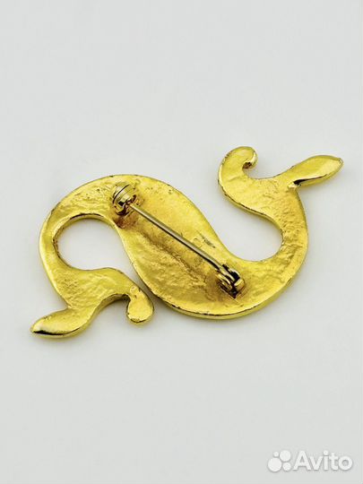 Винтажная брошь Англия дракон