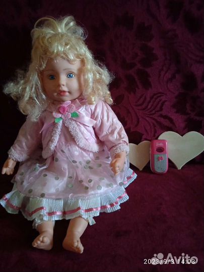Кукла говорящая. Рост 58 см с аксессуаром