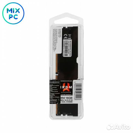 Оперативная память DDR4 16GB (2x8GB) 3600MHz Goodr