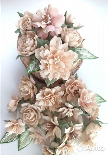 Цветы для скрапбукинга