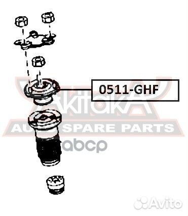 Опора переднего амортизатора L/R 0511-GHF asva