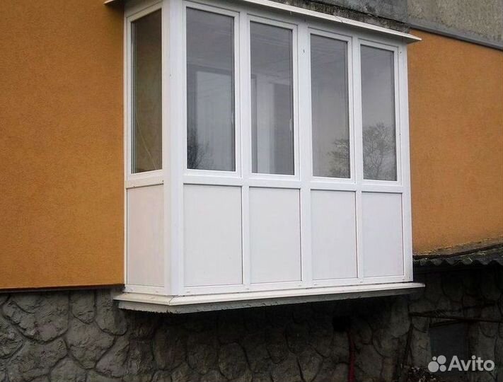 Остекление балконов и лоджий. Окна алюминиевые