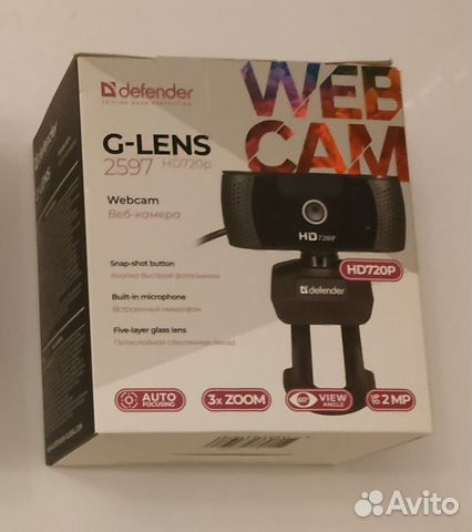 Веб-камера Defender G-lens 2597 HD720p новая